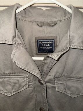 Abercrombie & Fitch Olive-Grey Utility Jacket